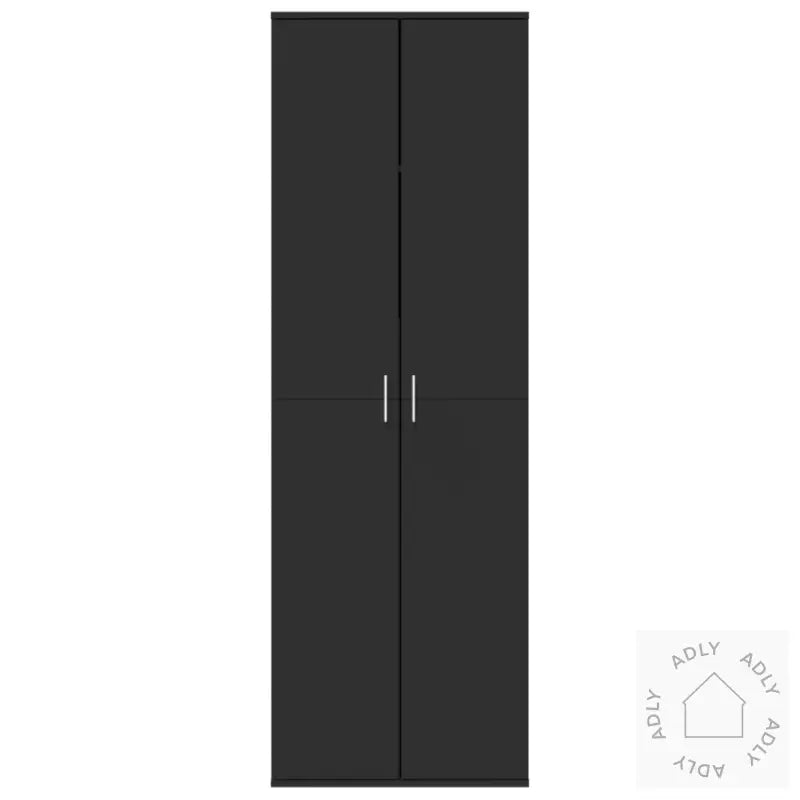 Highboard Svart 60X35X180 Cm Konstruert Tre