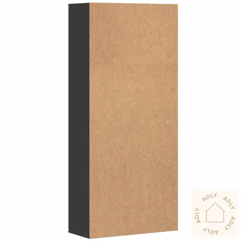 Highboard Svart 80X35X180 Cm Konstruert Tre