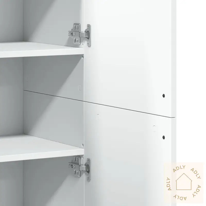 Highboard Hvit 80X35X180 Cm Konstruert Tre