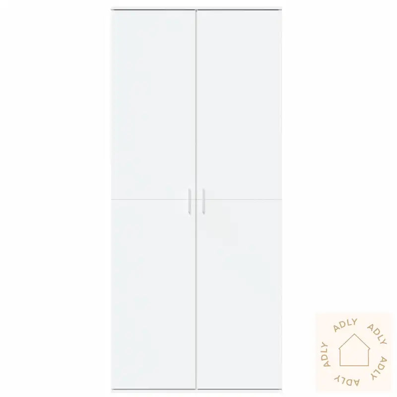Highboard Hvit 80X35X180 Cm Konstruert Tre
