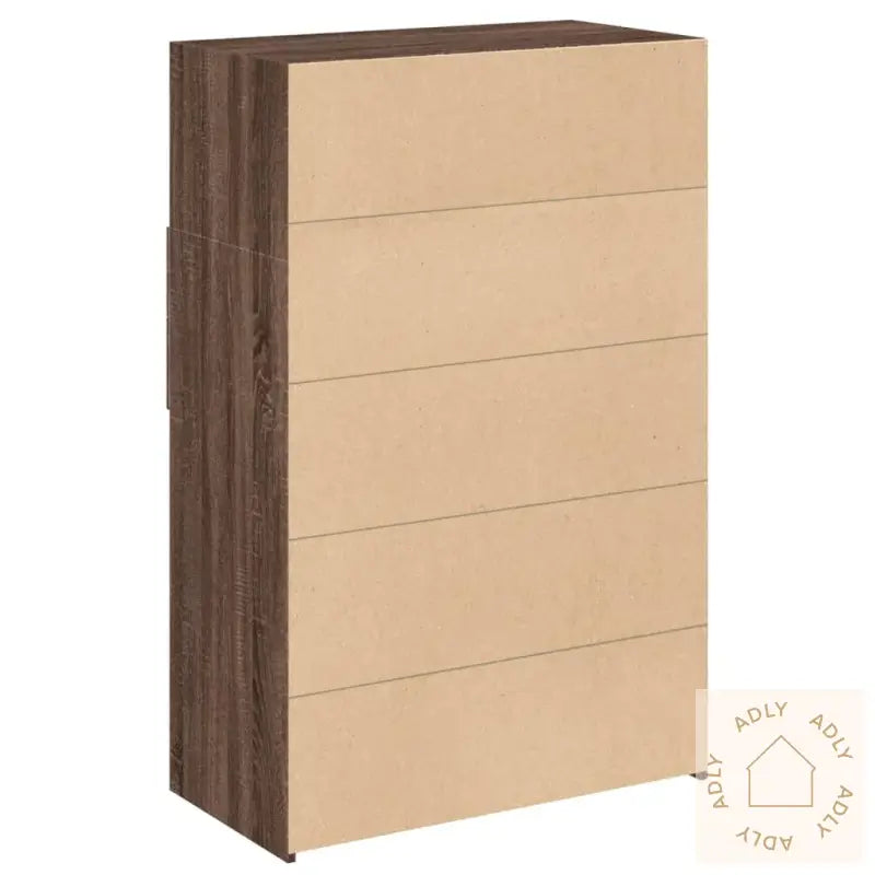 Hylle Brun Eik 80X42,5X124 Cm Konstruert Tre