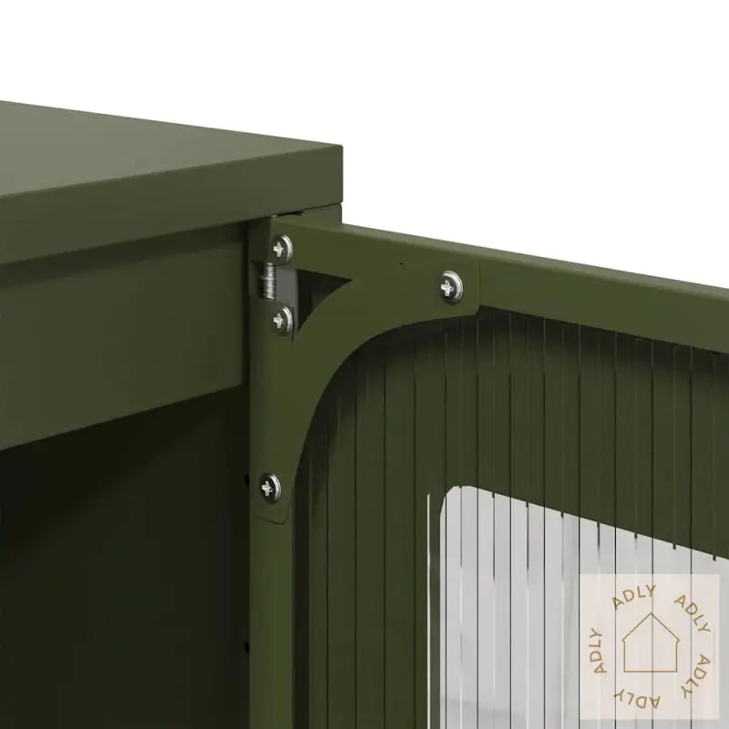 Highboard Olivengrønn 68X39X111,5 Cm Stål