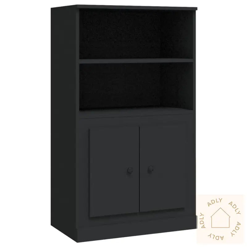 Highboard Svart 60X35,5X103,5 Cm Konstruert Tre