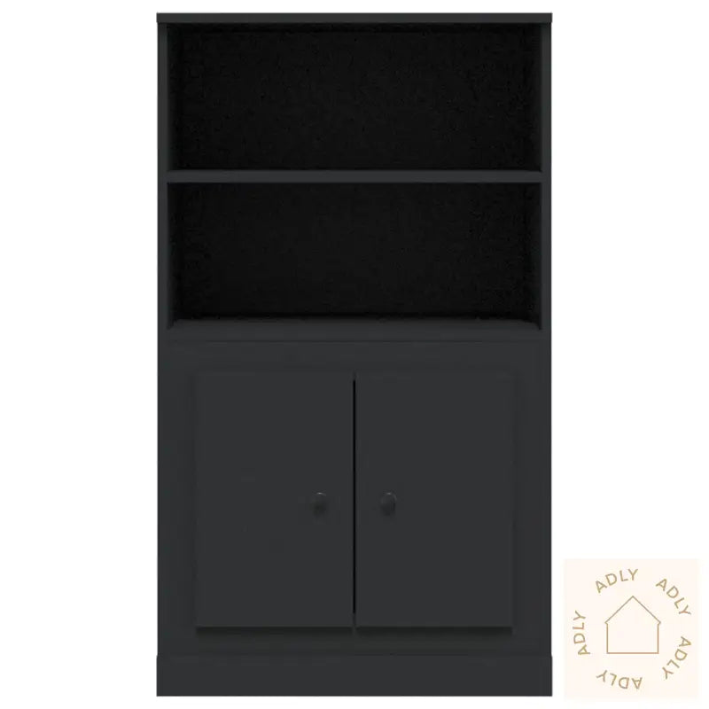 Highboard Svart 60X35,5X103,5 Cm Konstruert Tre