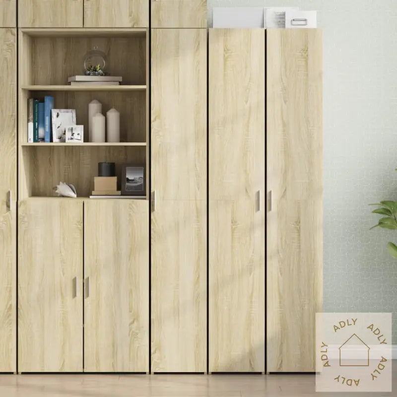 Hylle Sonoma Eik 30X42,5X185 Cm Konstruert Tre