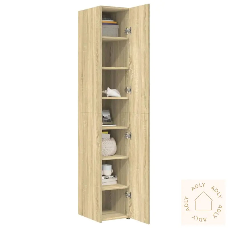 Hylle Sonoma Eik 30X42,5X185 Cm Konstruert Tre