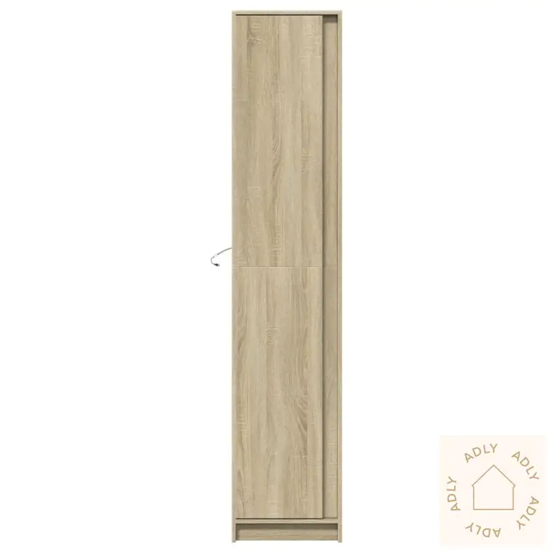 Garderobe Med Led Sonoma Eik 41,5X32,5X200 Cm Konstruert Tre