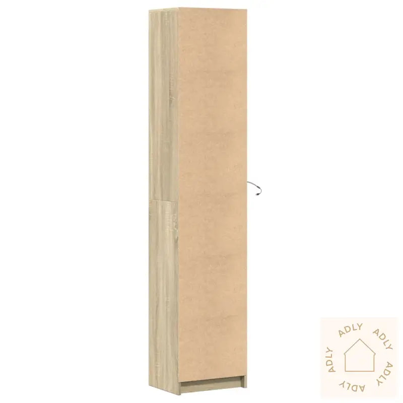 Garderobe Med Led Sonoma Eik 41,5X32,5X200 Cm Konstruert Tre