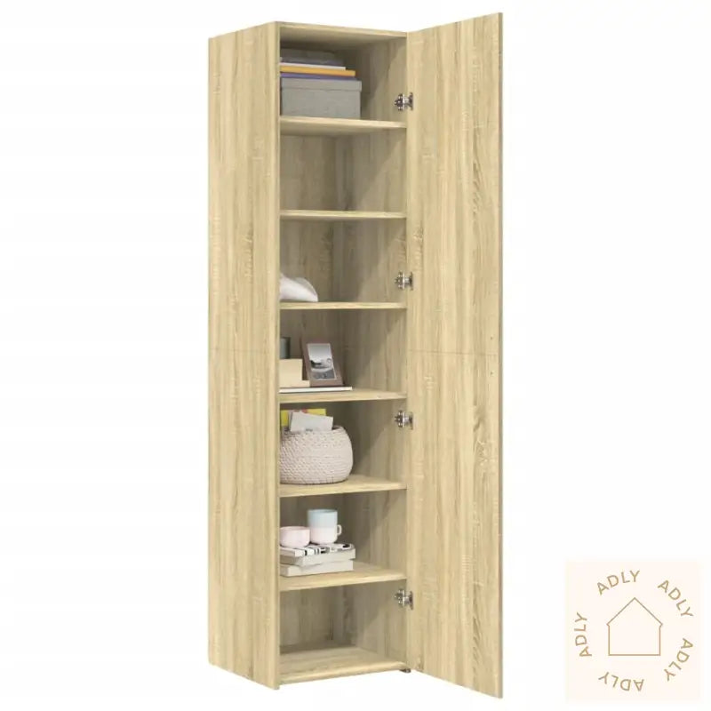 Hylle Sonoma Eik 45X42,5X185 Cm Konstruert Tre