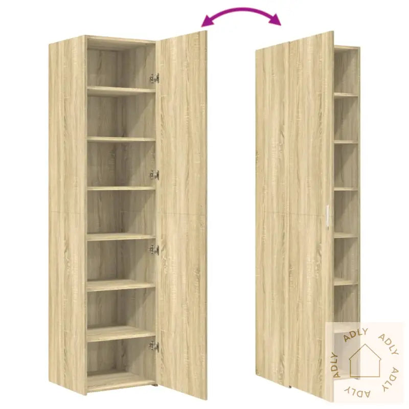 Hylle Sonoma Eik 45X42,5X185 Cm Konstruert Tre