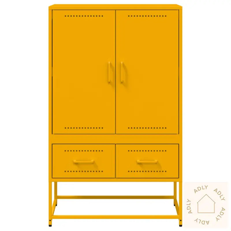 Highboard Sennepsgul 68X39X111,5 Cm Stål