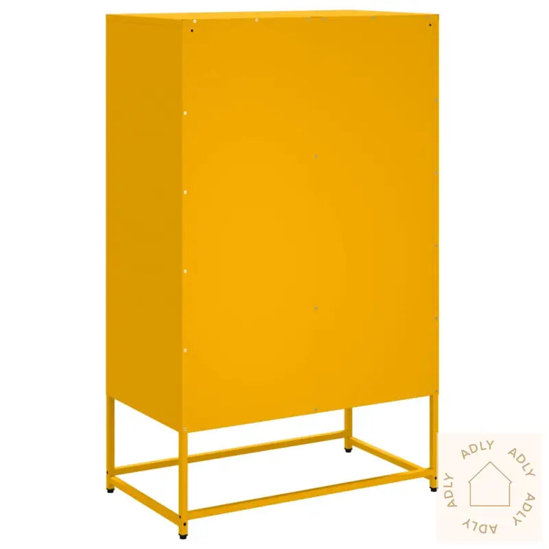 Highboard Sennepsgul 68X39X111,5 Cm Stål
