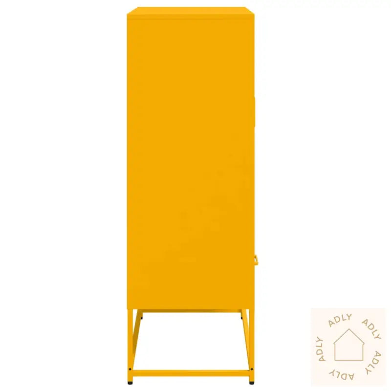Highboard Sennepsgul 68X39X111,5 Cm Stål