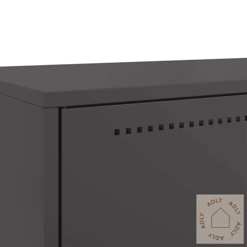 Highboard Svart 68X39X111,5 Cm Stål