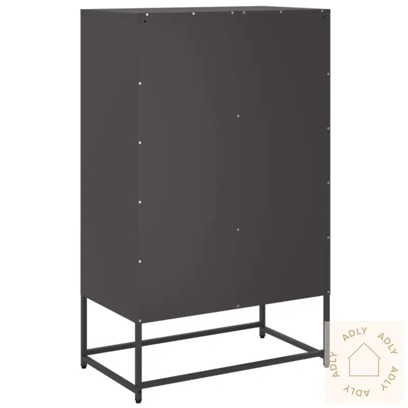 Highboard Svart 68X39X111,5 Cm Stål