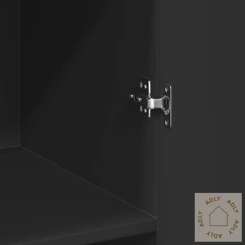 Highboard Svart 70X42,5X185 Cm Konstruert Tre