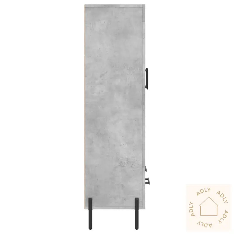 Highboard Betonggrå 69,5X31X115 Cm Konstruert Tre