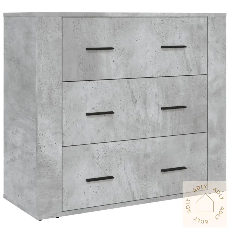Highboard Betonggrå Konstruert Tre