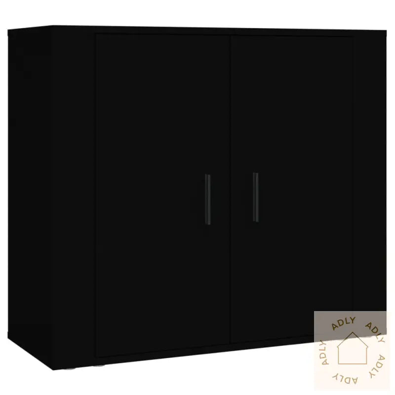Highboard Svart Konstruert Tre