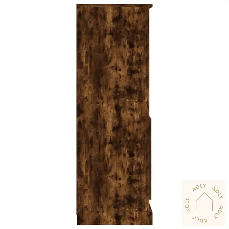 Highboard Røkt Eik 60X35,5X103,5 Cm Konstruert Tre