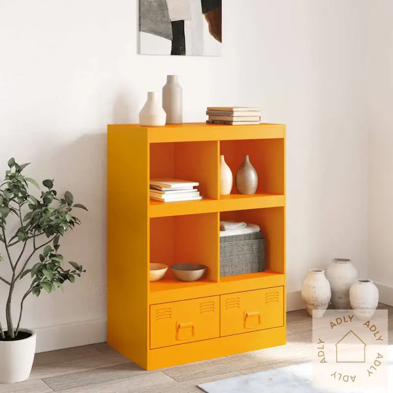 Highboard Sennepsgul 67X39X95 Cm Stål