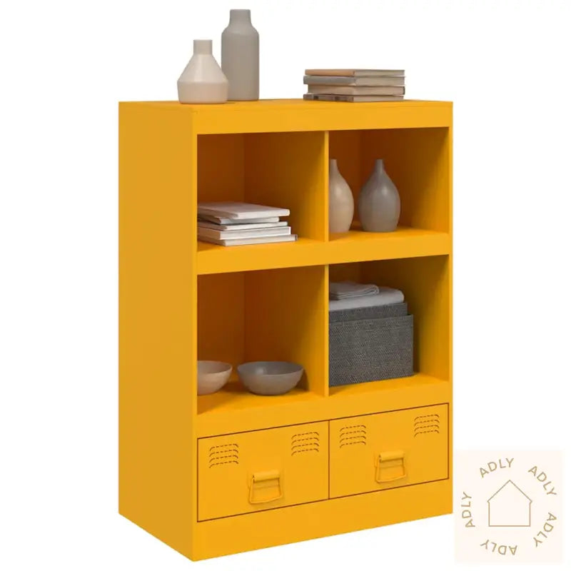 Highboard Sennepsgul 67X39X95 Cm Stål