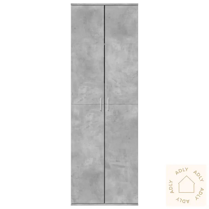 Highboard Betonggrå 60X35X180 Cm Konstruert Tre