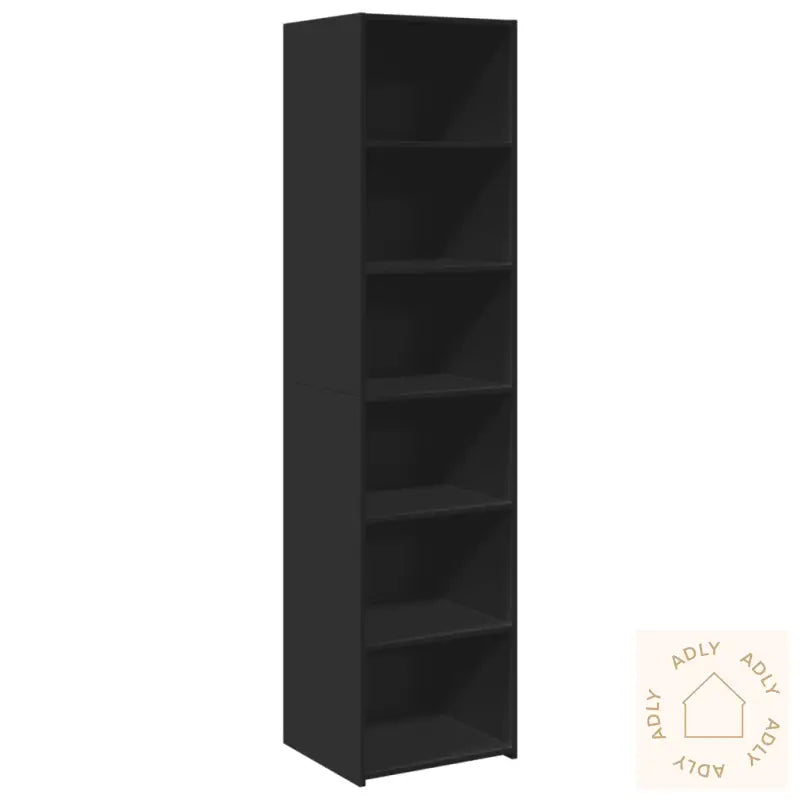 Highboard Svart 45X41X185 Cm Konstruert Tre