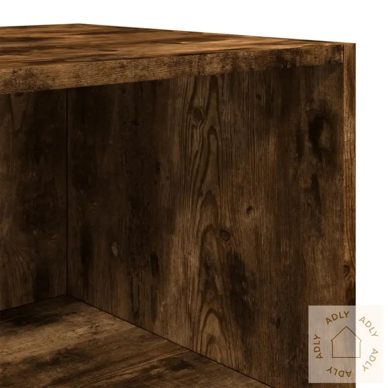 Highboard Røkt Eik 40X41X185 Cm Konstruert Tre