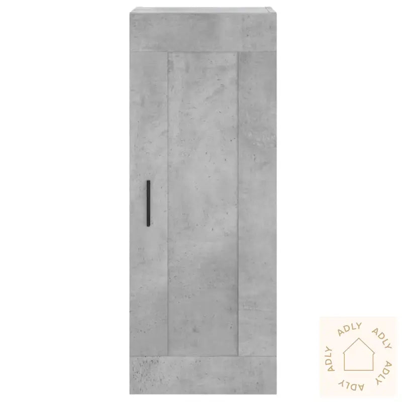 Highboard Betonggrå 34,5X34X180 Cm Konstruert Tre