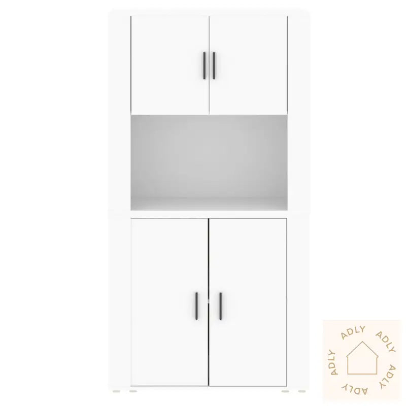 Highboard Hvit Konstruert Tre