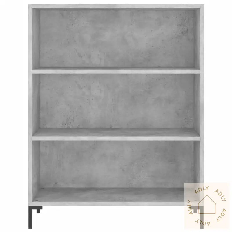 Highboard Betonggrå 69,5X34X180 Cm Konstruert Tre