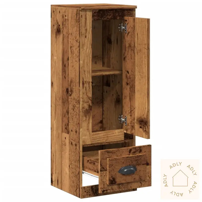 Highboard Gammelt Tre 36X35,5X103,5 Cm Konstruert Tre