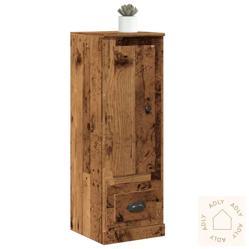 Highboard Gammelt Tre 36X35,5X103,5 Cm Konstruert Tre