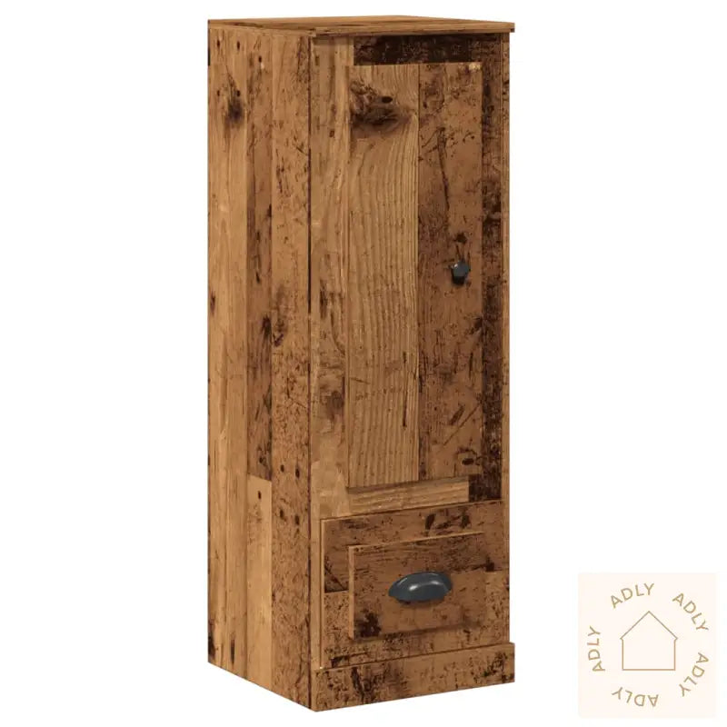 Highboard Gammelt Tre 36X35,5X103,5 Cm Konstruert Tre