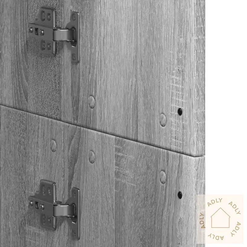 Highboard Grå Sonoma 60X35X180 Cm Konstruert Tre