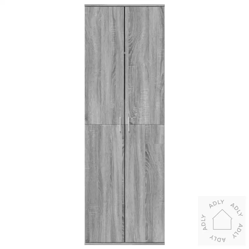 Highboard Grå Sonoma 60X35X180 Cm Konstruert Tre