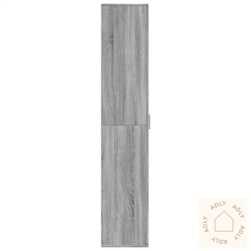 Highboard Grå Sonoma 60X35X180 Cm Konstruert Tre