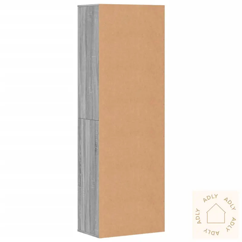 Highboard Grå Sonoma 60X35X180 Cm Konstruert Tre