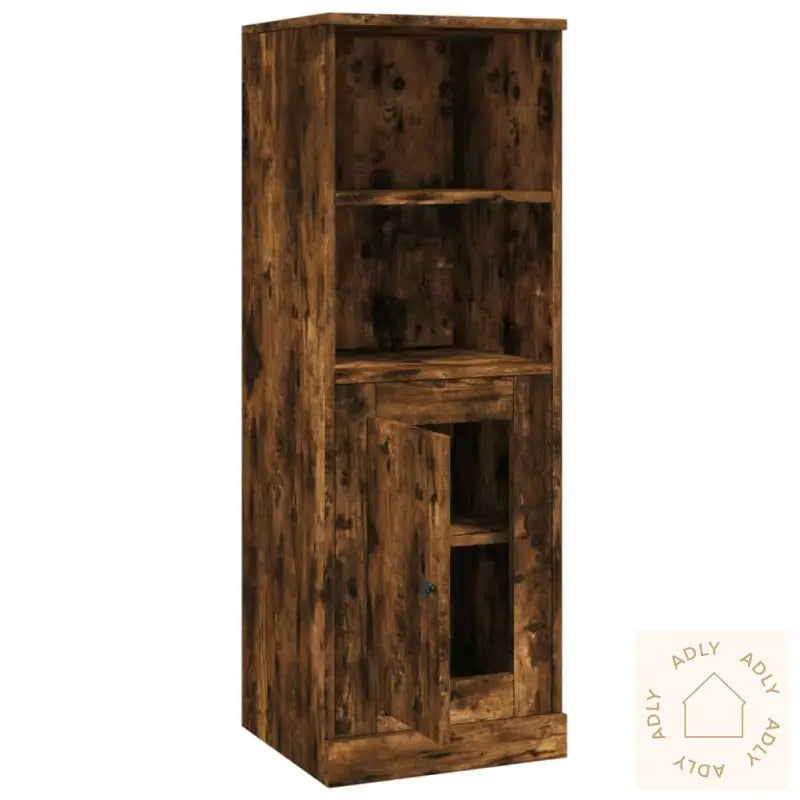Highboard Røkt Eik 36X35,5X103,5 Cm Konstruert Tre