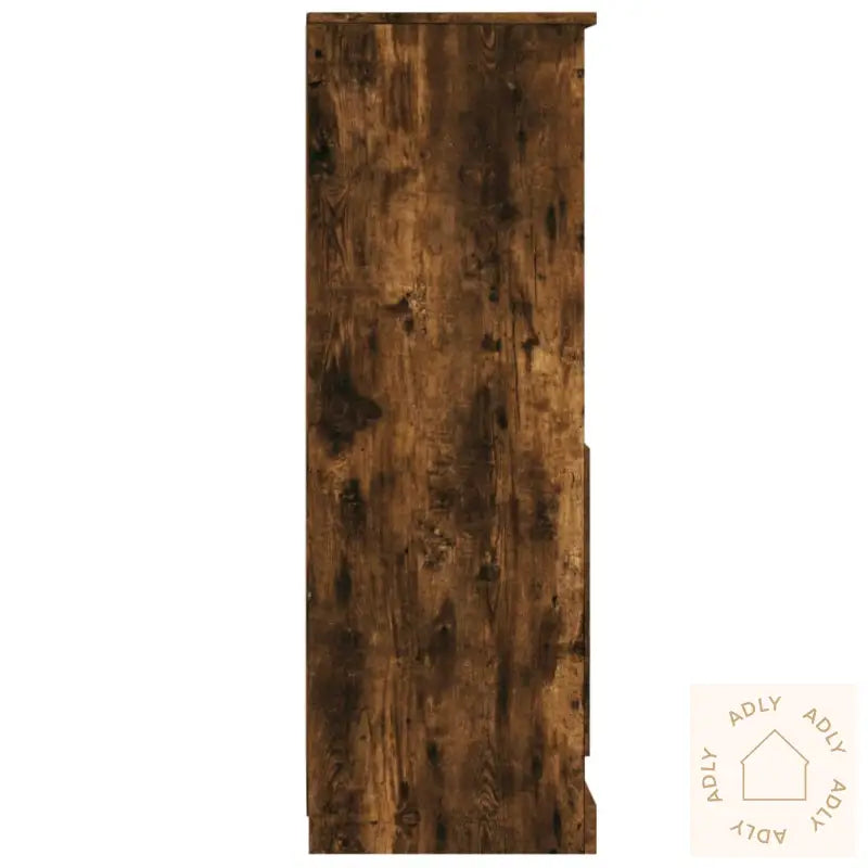 Highboard Røkt Eik 36X35,5X103,5 Cm Konstruert Tre