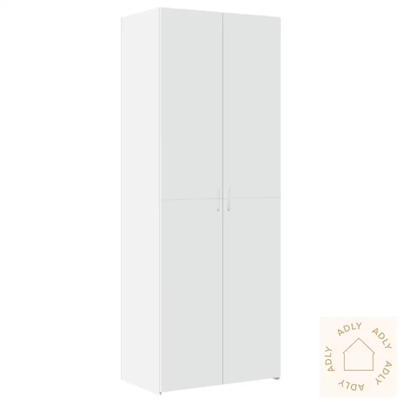 Highboard Hvit 70X42,5X185 Cm Konstruert Tre