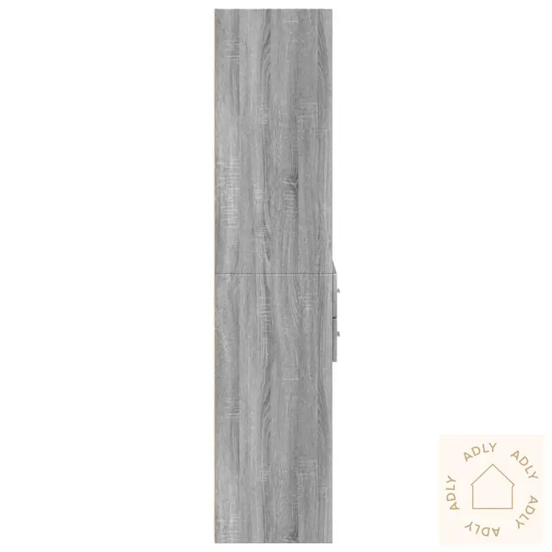 Highboard Grå Sonoma 70X42,5X185 Cm Konstruert Tre