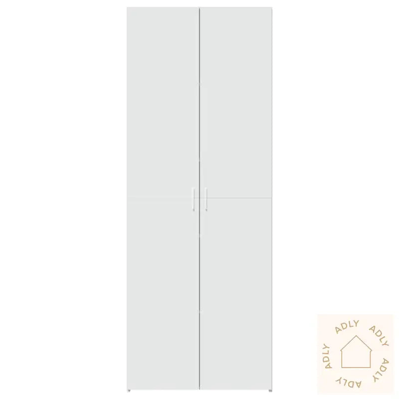 Highboard Hvit 70X42,5X185 Cm Konstruert Tre