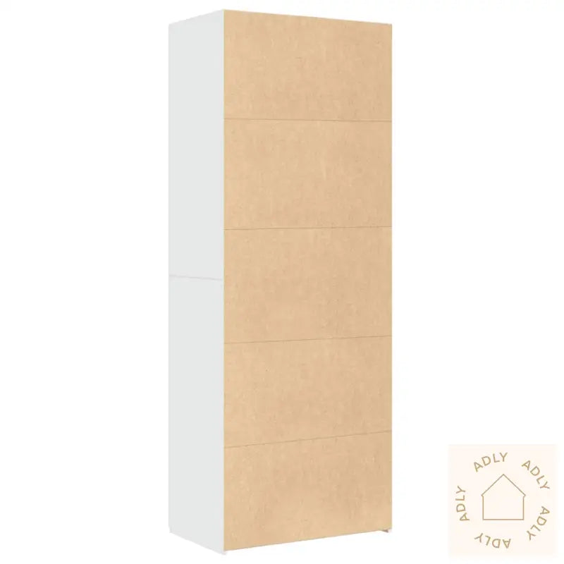 Highboard Hvit 70X42,5X185 Cm Konstruert Tre