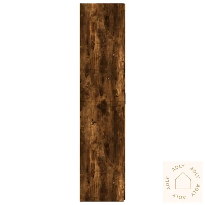 Highboard Røkt Eik 70X42,5X185 Cm Konstruert Tre