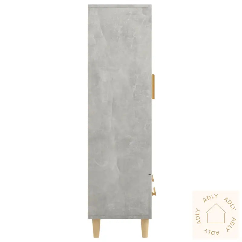 Highboard Betonggrå 70X31X115 Cm Konstruert Tre