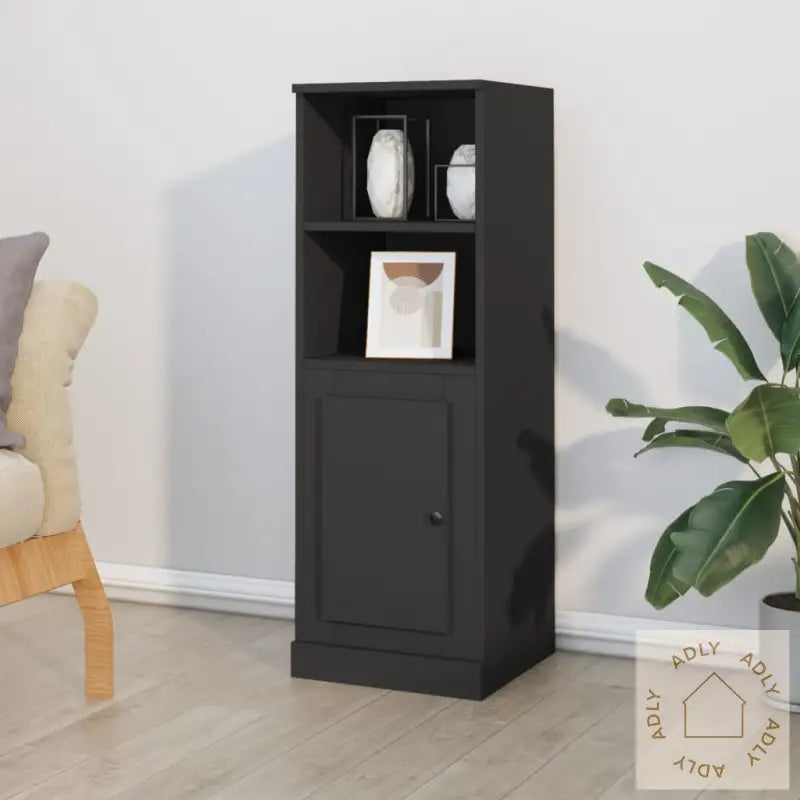 Highboard Svart 36X35,5X103,5 Cm Konstruert Tre
