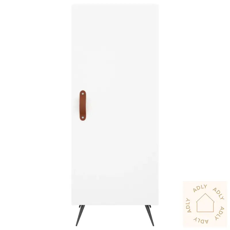 Highboard Hvit 34,5X34X180 Cm Konstruert Tre