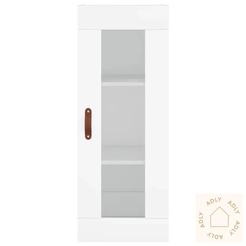 Highboard Hvit 34,5X34X180 Cm Konstruert Tre
